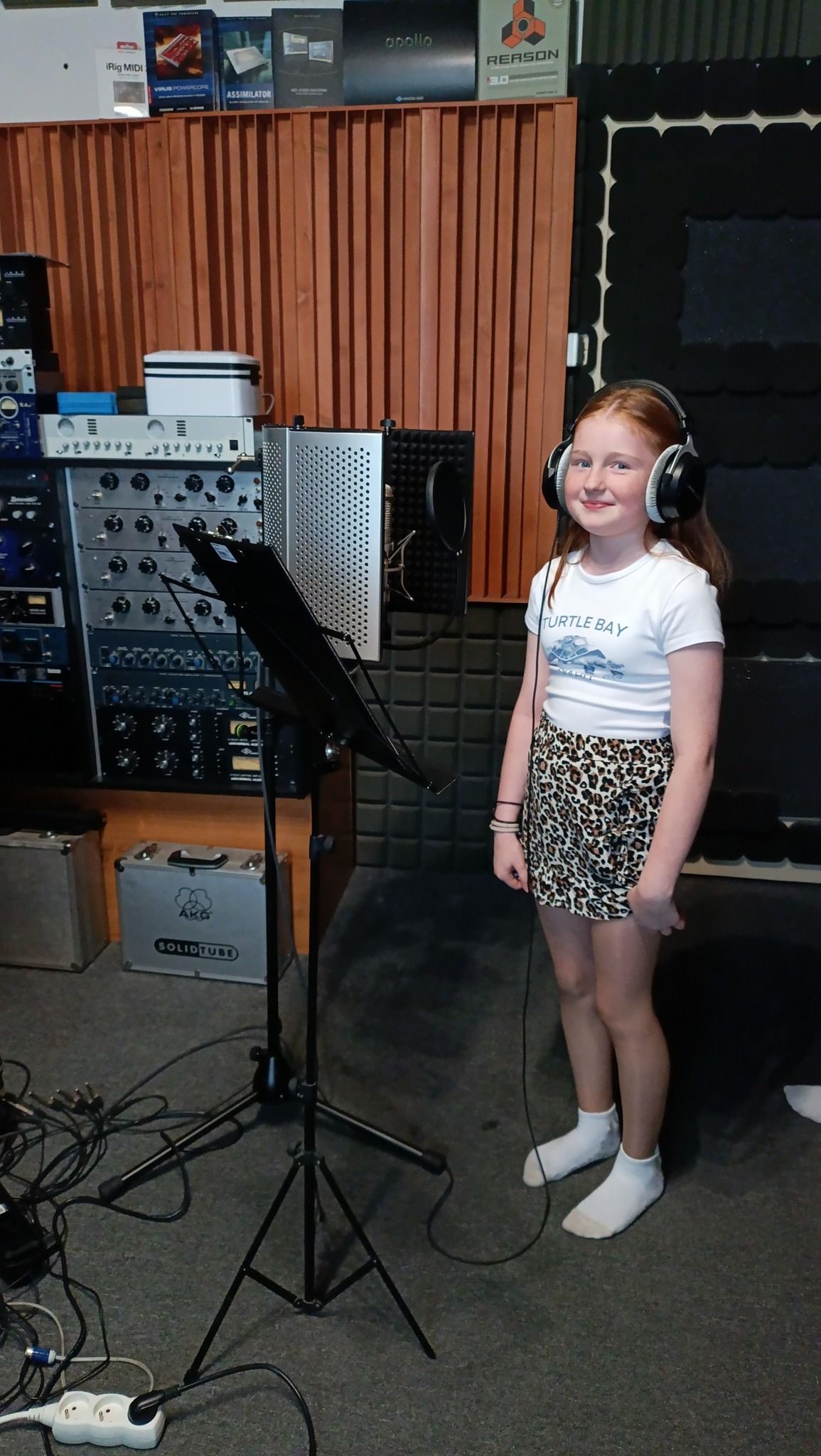 Prvé nahrávanie hudobných podkladov v štúdiu s podporou nadácie VUB