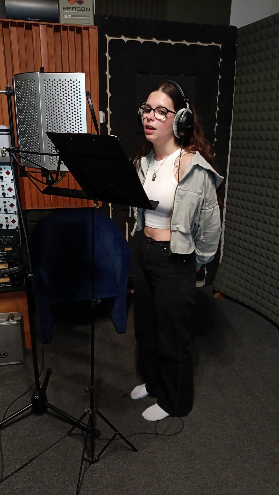 Prvé nahrávanie hudobných podkladov v štúdiu s podporou nadácie VUB