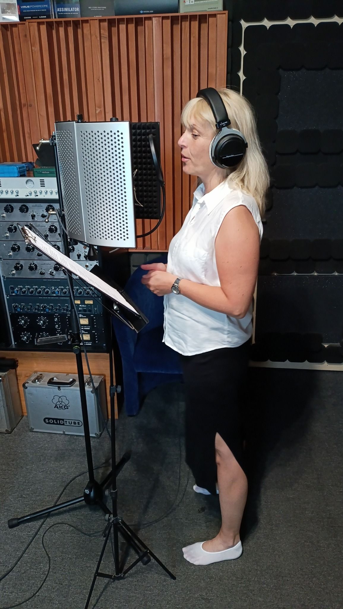 Prvé nahrávanie hudobných podkladov v štúdiu s podporou nadácie VUB