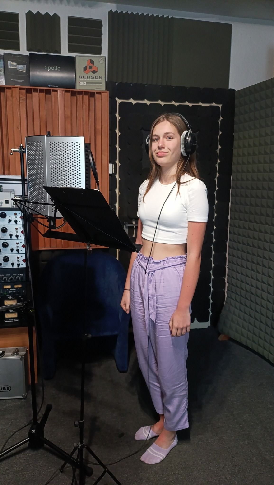 Prvé nahrávanie hudobných podkladov v štúdiu s podporou nadácie VUB