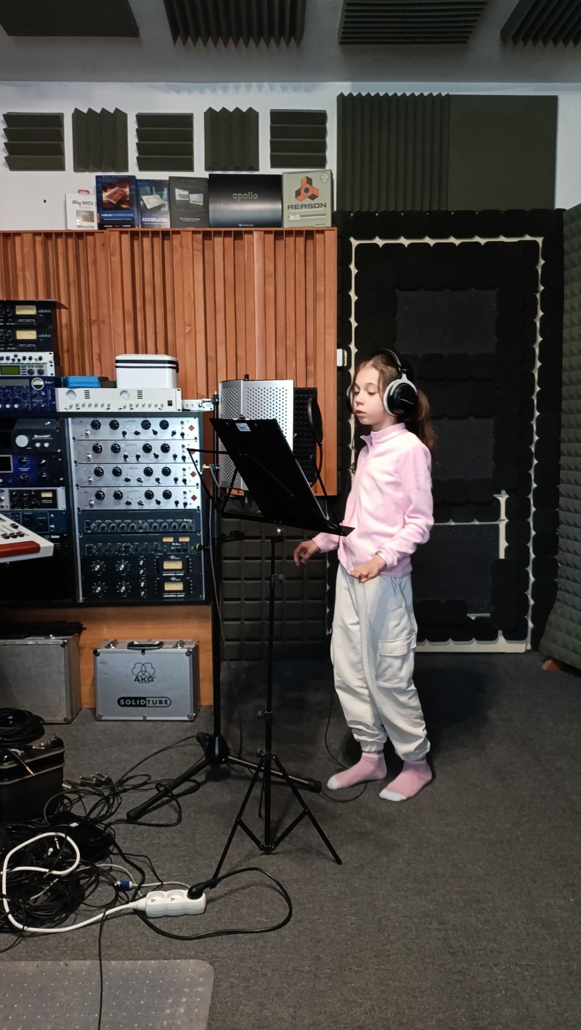 Prvé nahrávanie hudobných podkladov v štúdiu s podporou nadácie VUB