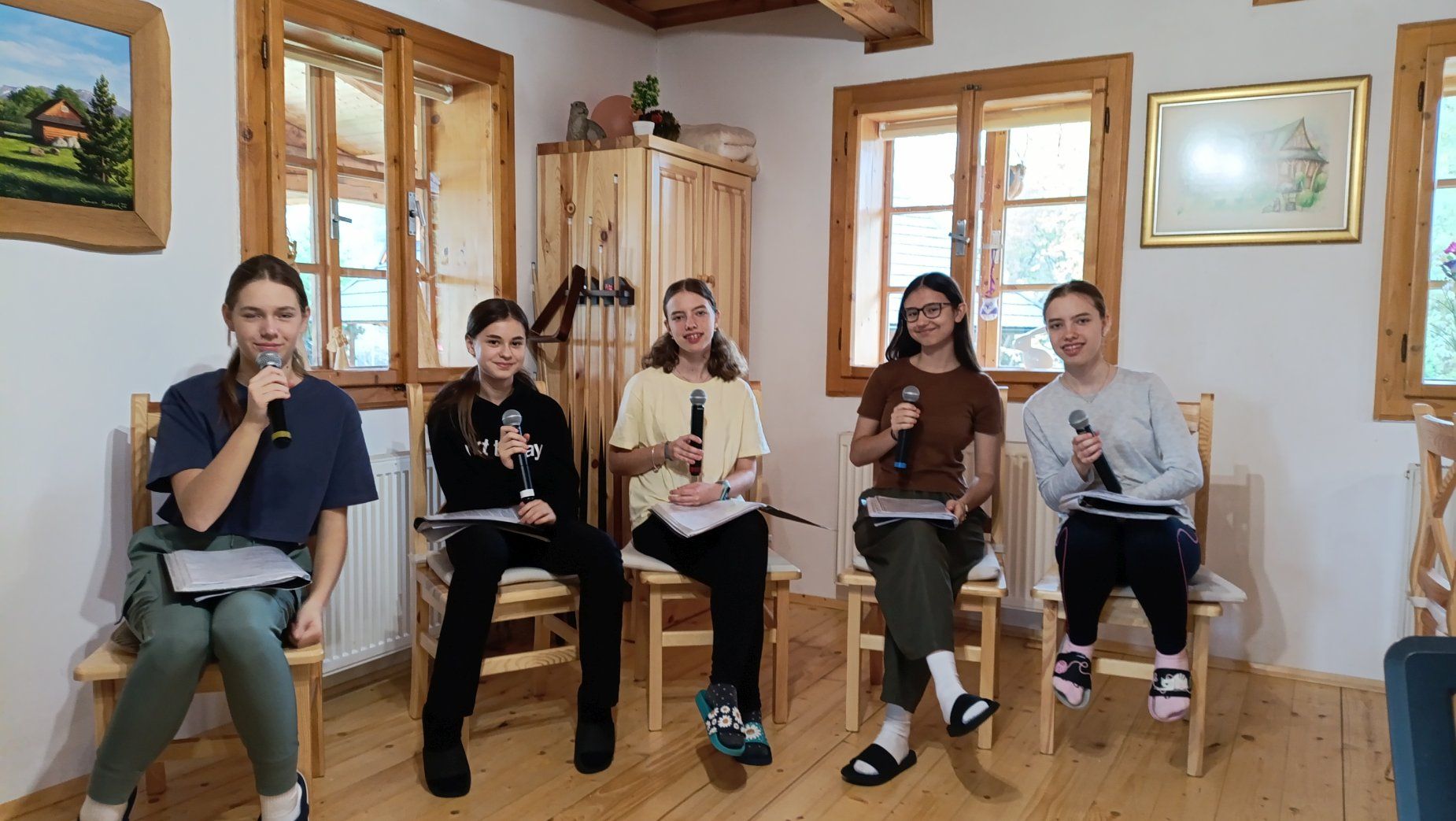 Sústredenie speváckeho zboru Popradčatá  v Tatranskej Lomnici.