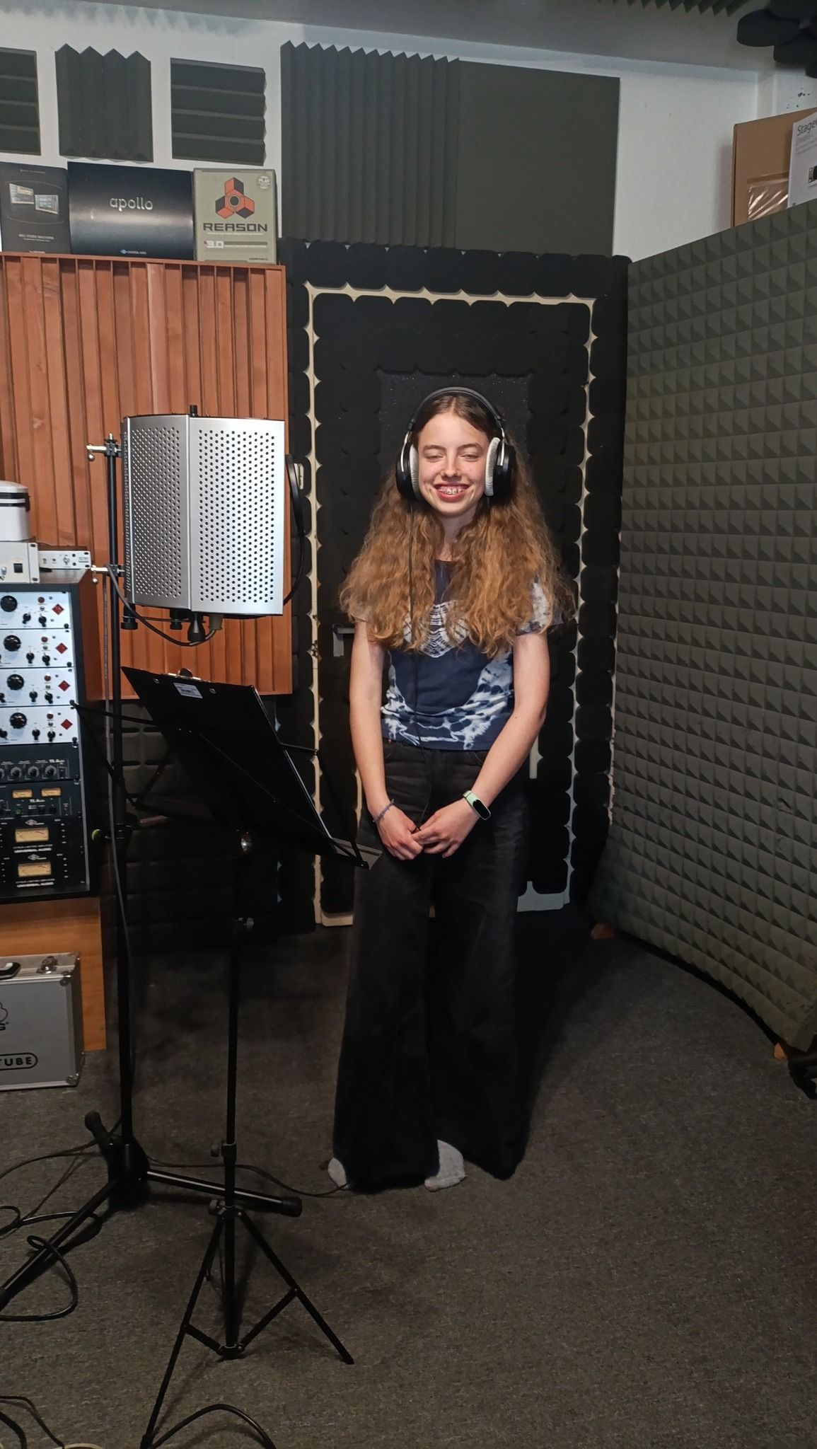 Prvé nahrávanie hudobných podkladov v štúdiu s podporou nadácie VUB