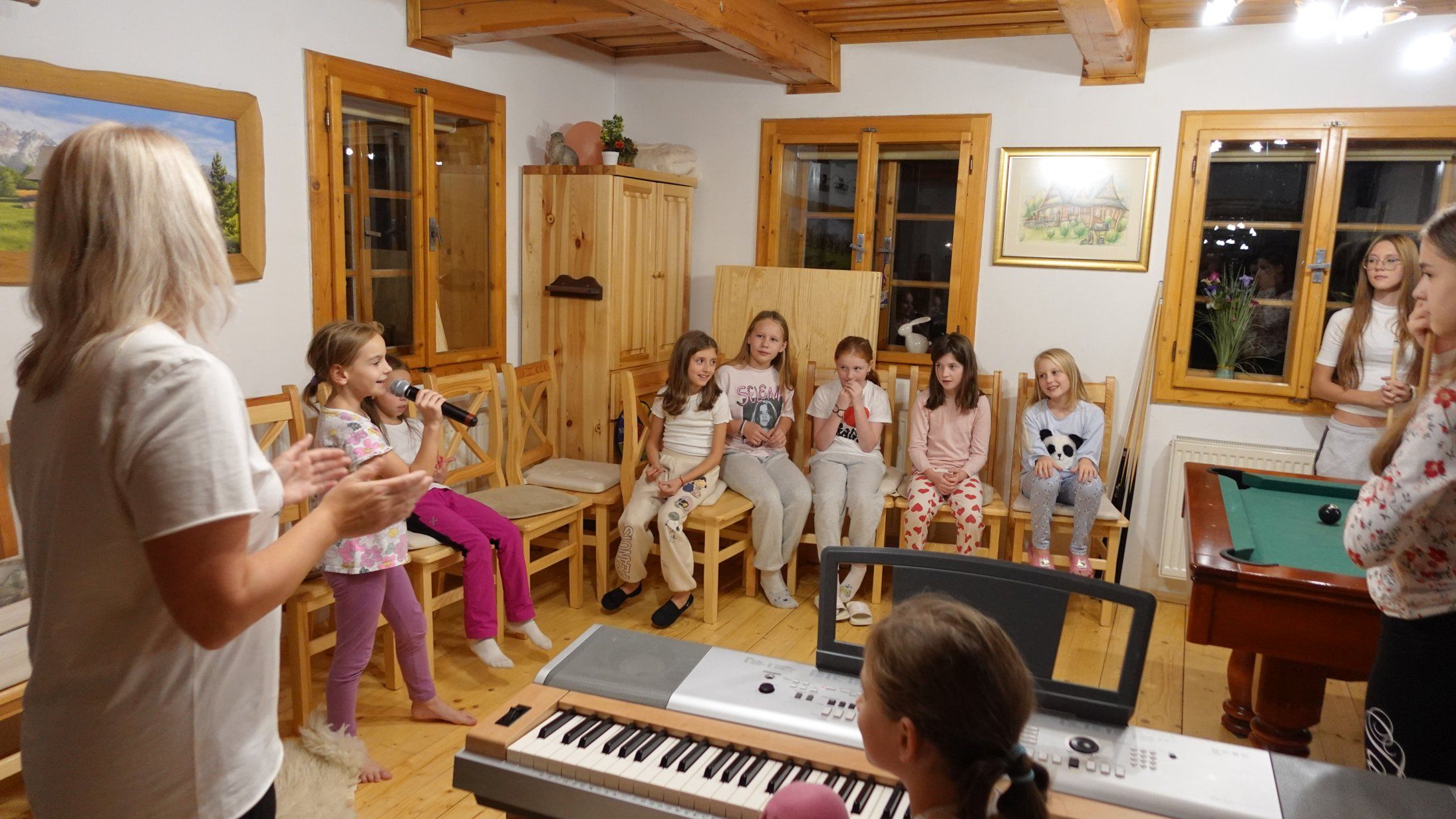 Sústredenie speváckeho zboru Popradčatá  v Tatranskej Lomnici.