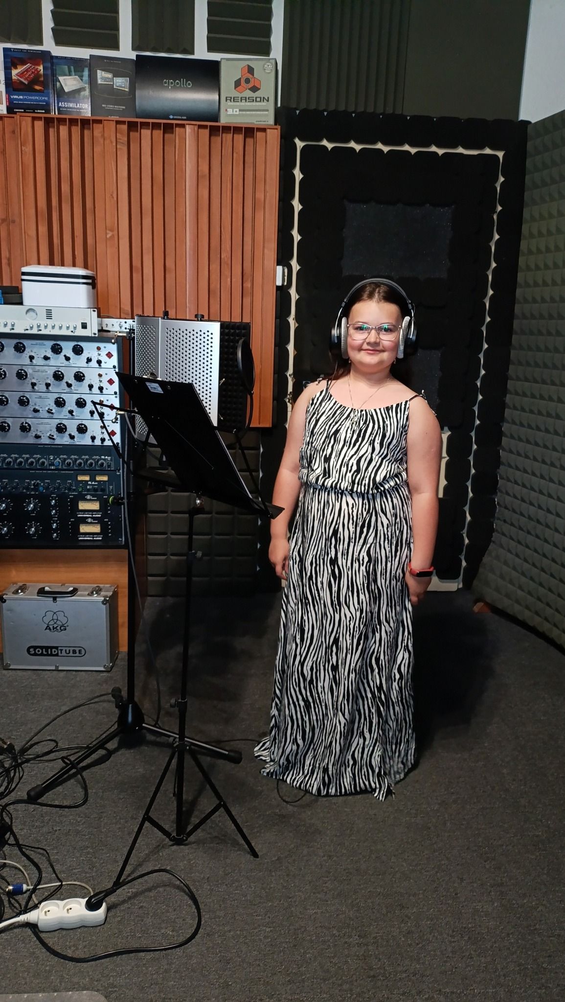 Prvé nahrávanie hudobných podkladov v štúdiu s podporou nadácie VUB