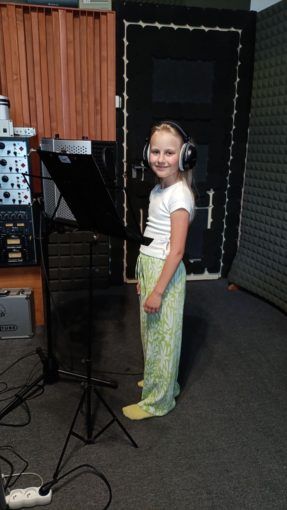 Prvé nahrávanie hudobných podkladov v štúdiu s podporou nadácie VUB