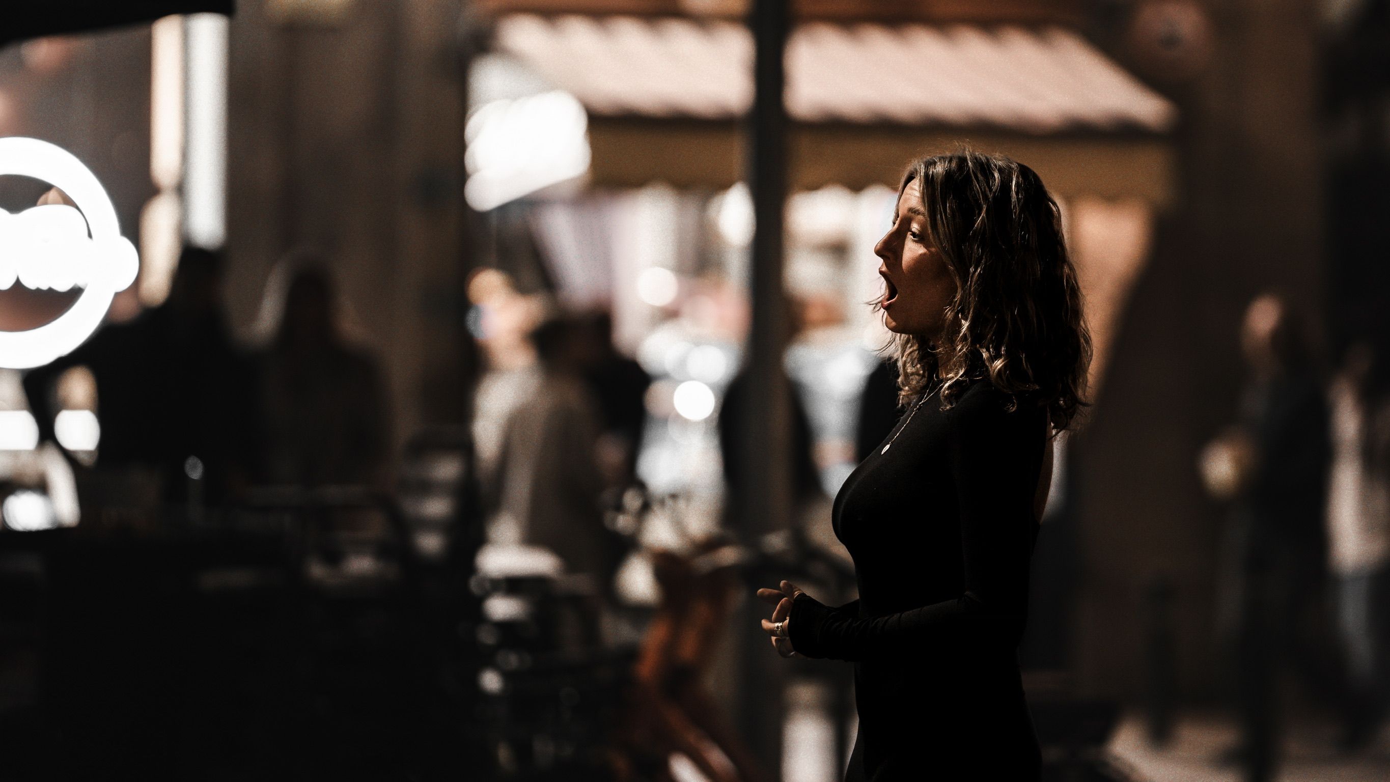 Singing woman