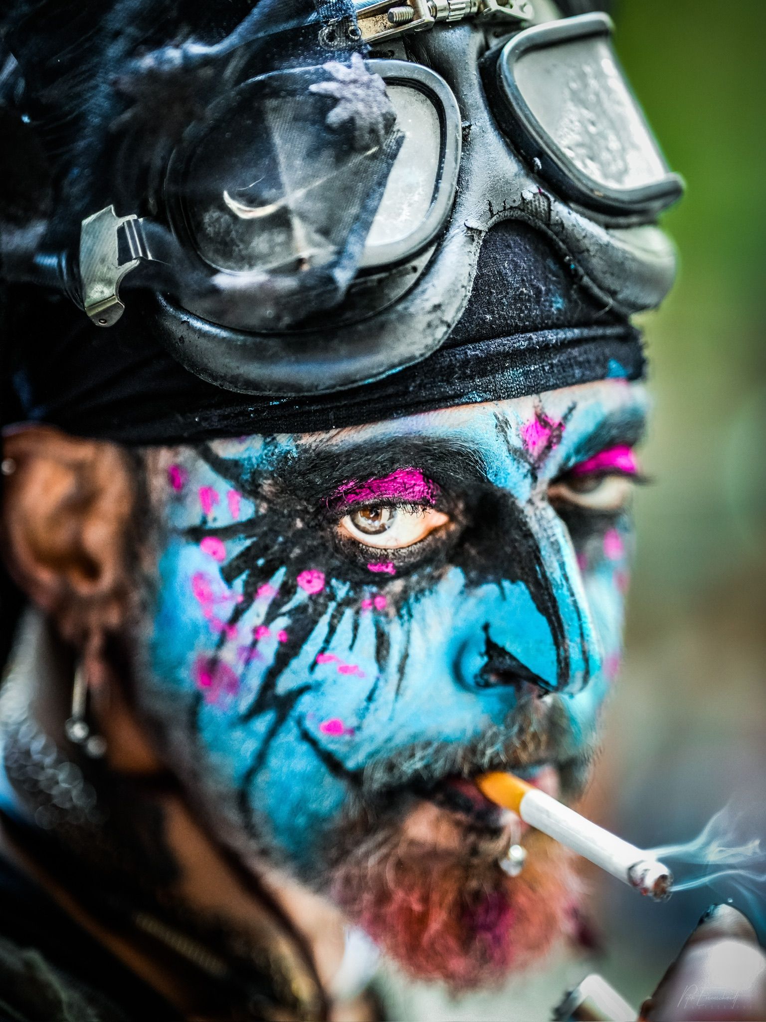 Man with facepaint