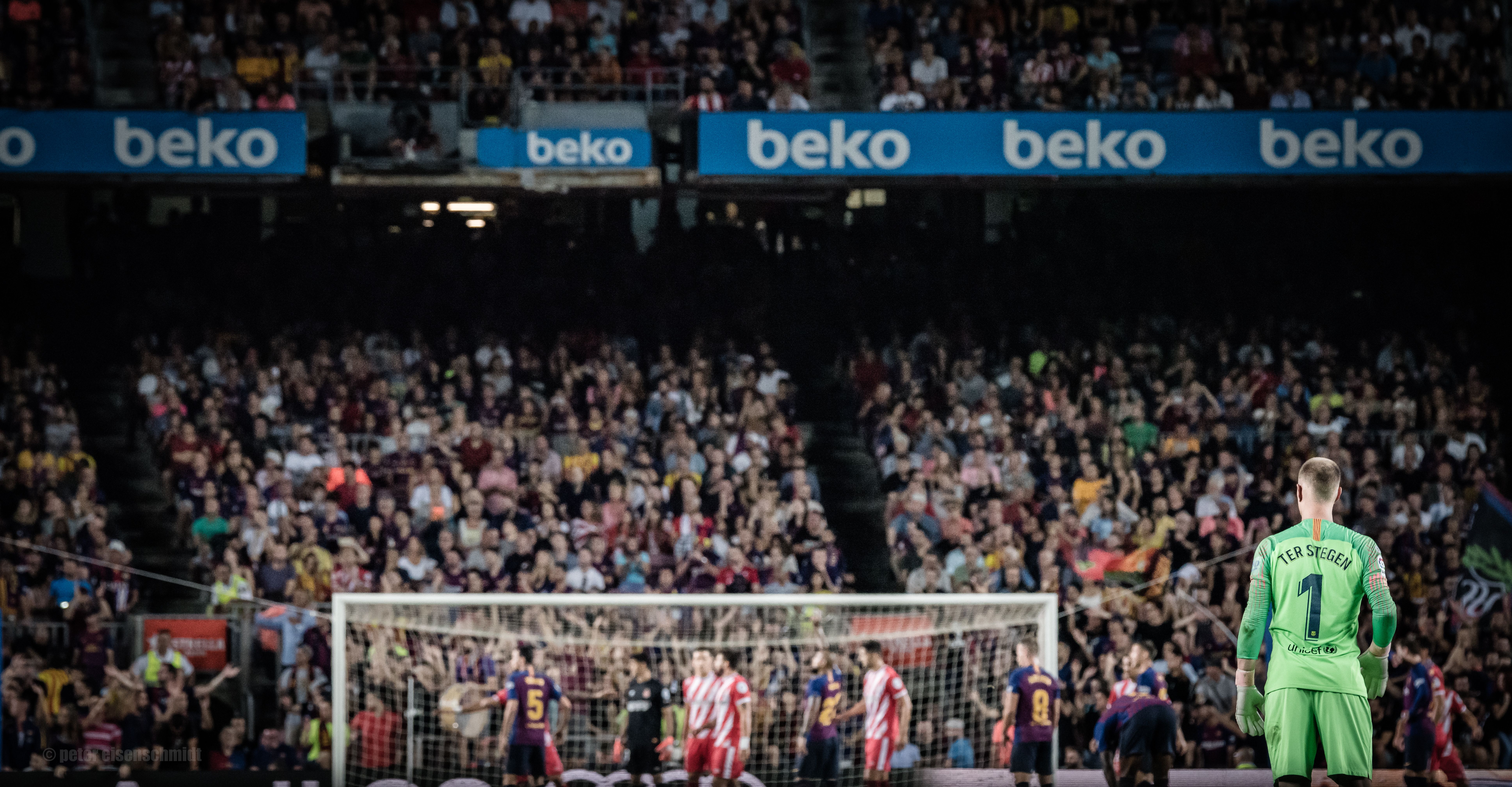 Ter Stegen on the pitch