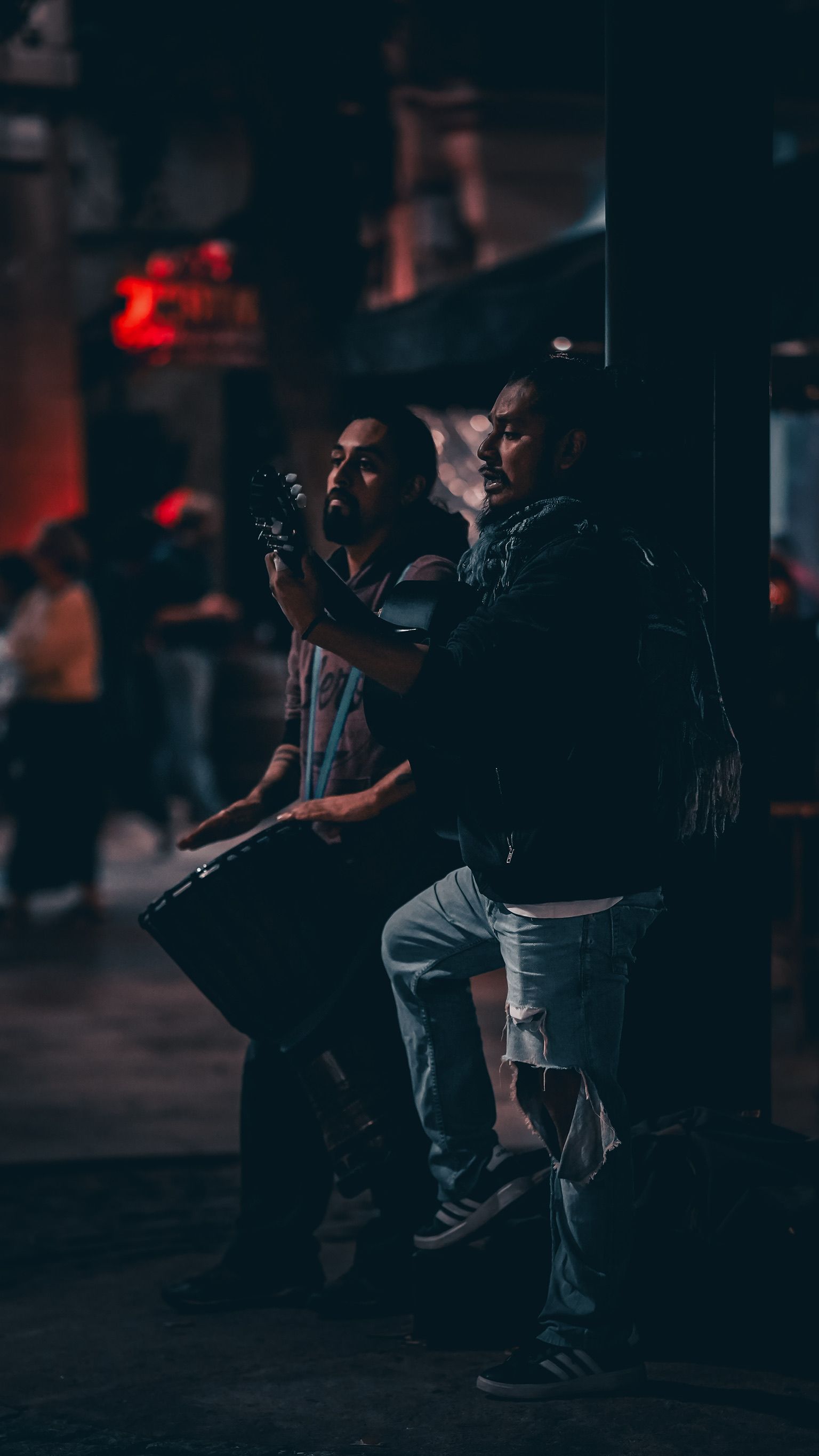 Street musicians
