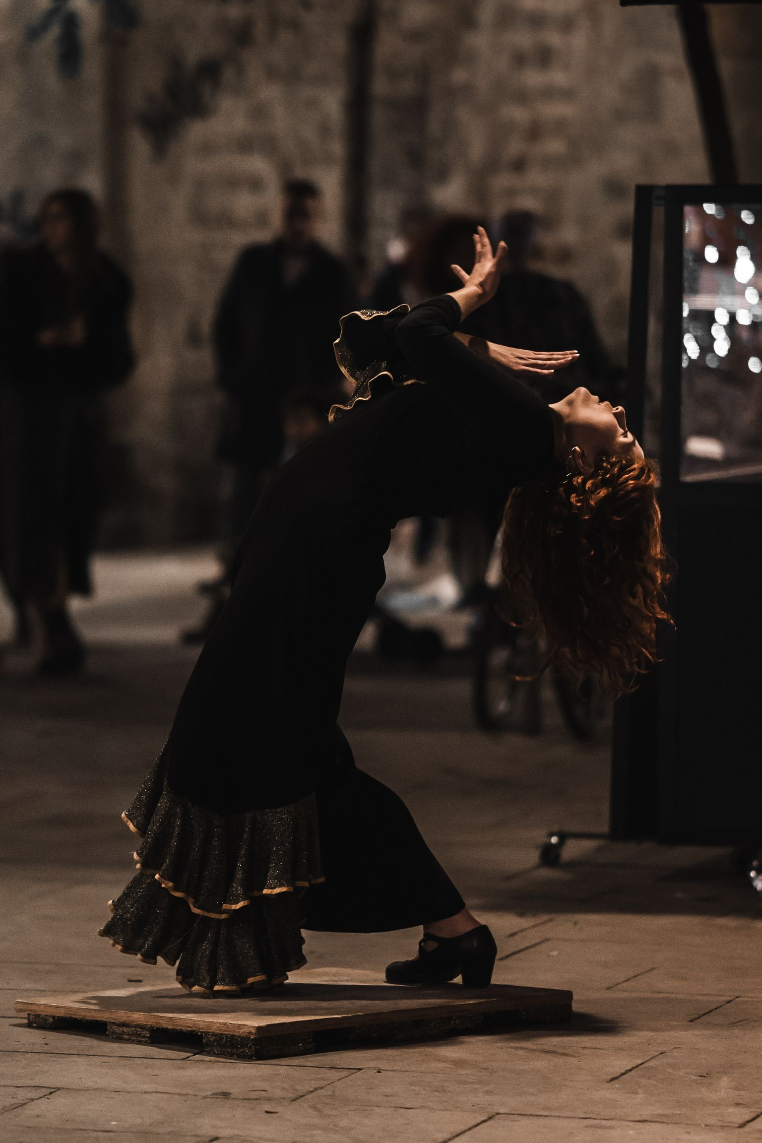 Woman dancing flamenco
