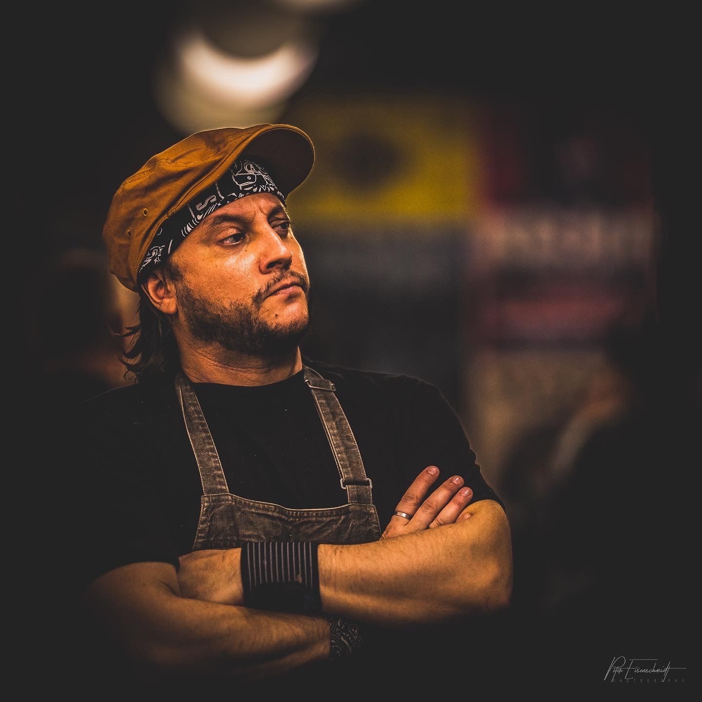 Person with arms crossed.