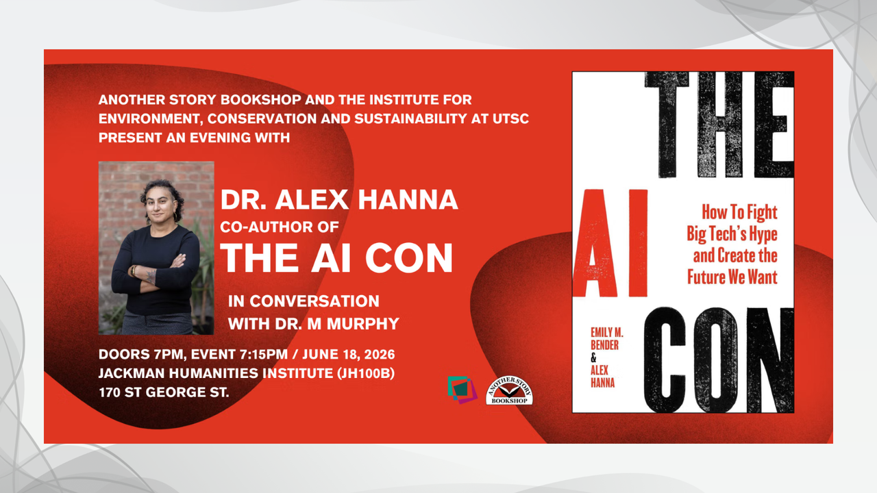 The AI Con – Dr. Alex Hanna with Dr. M Murphy