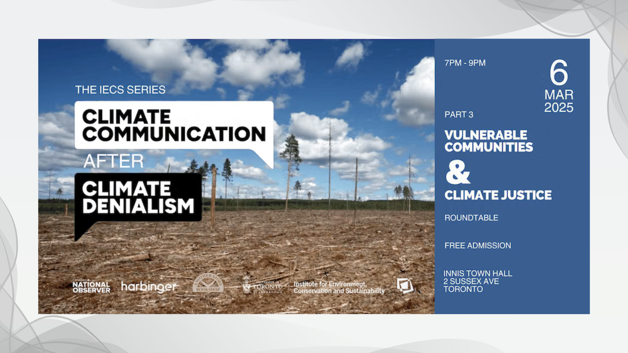 Vulnerable Communities and Climate Justice: A Roundtable