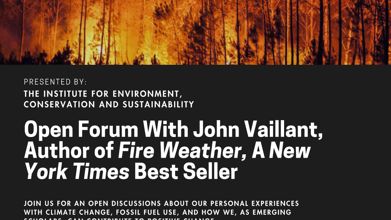 Open Forum with John Vaillant