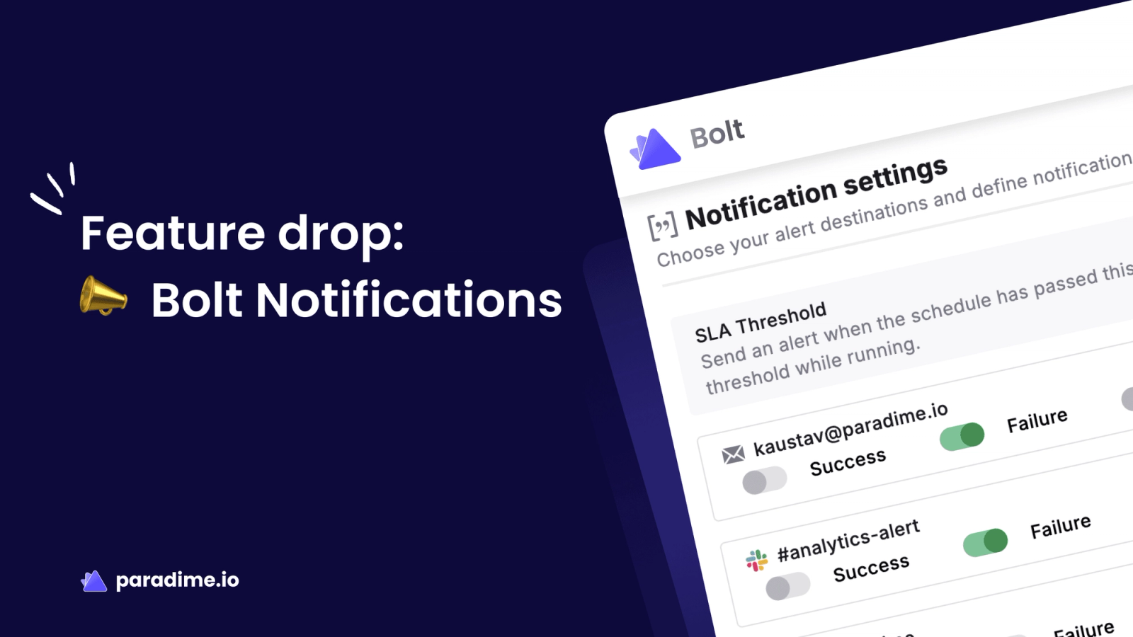 Feature drop: Bolt Notifications