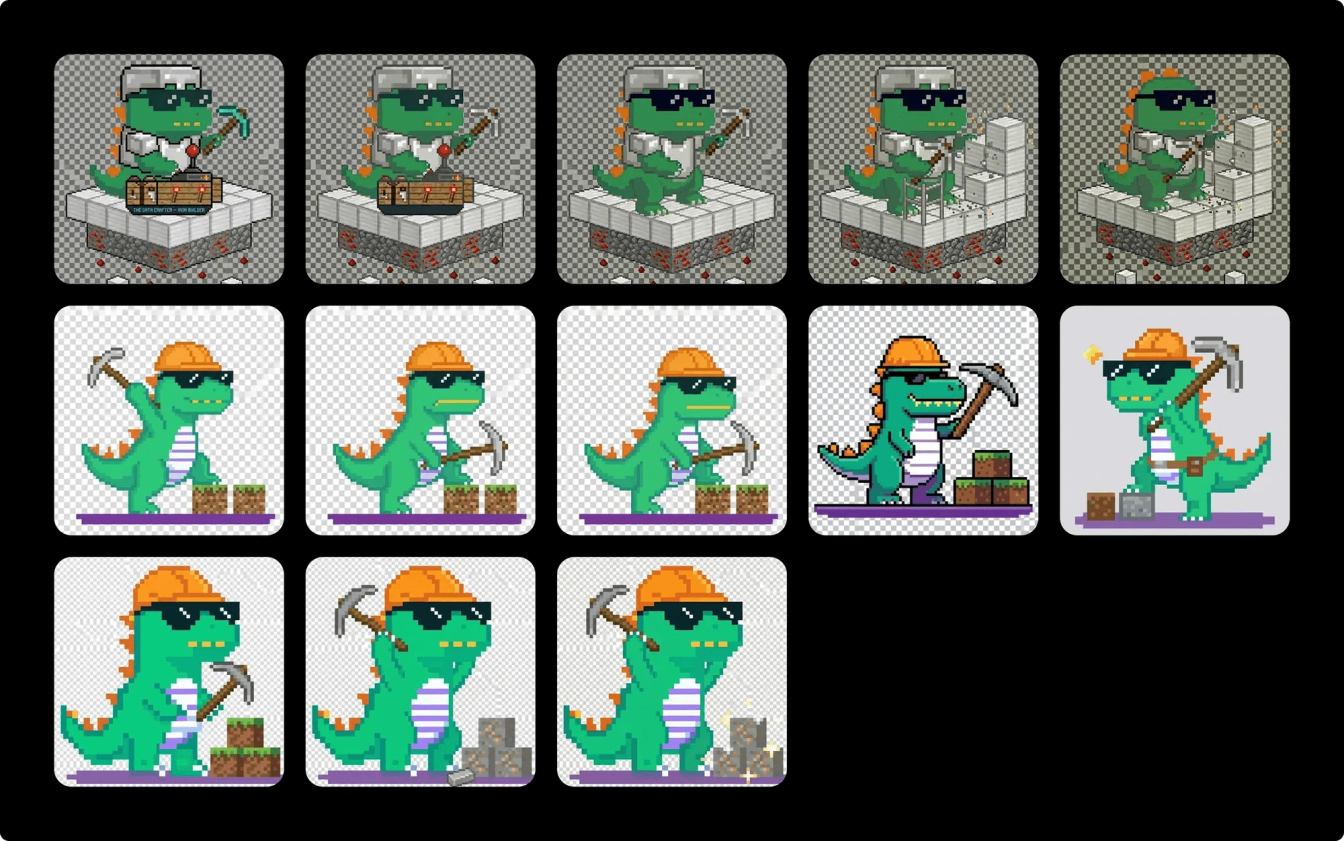 Iteration of AI generated images