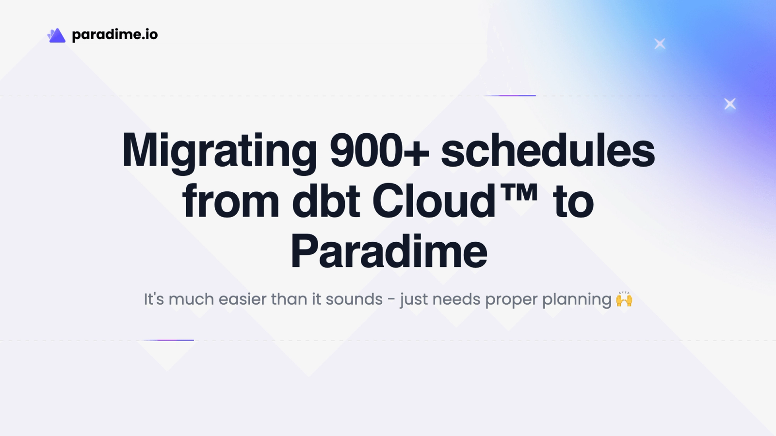 migrating from dbt cloud to paradime