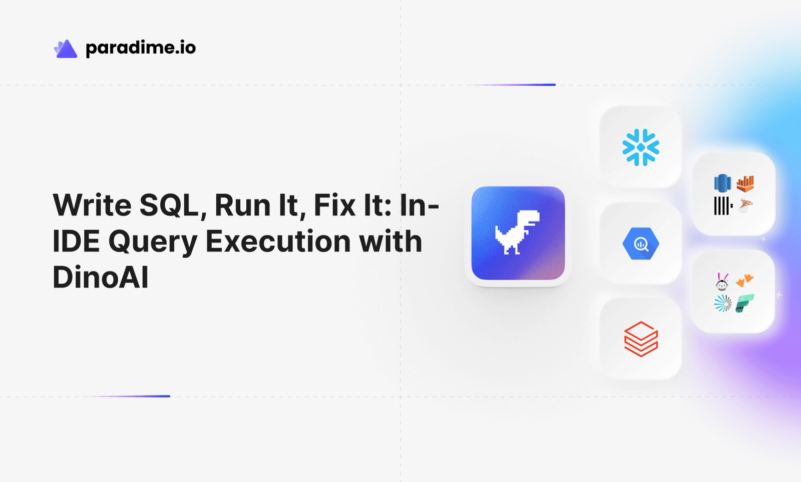Write SQL, Run It, Fix It: In-IDE Query Execution with DinoAI