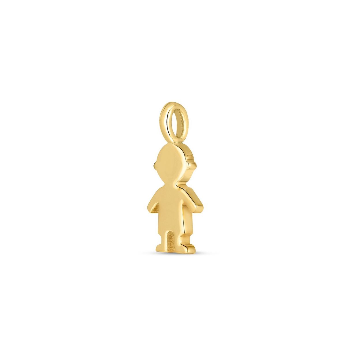 14k Yellow Gold Mini Boy Charm thumbnail 2