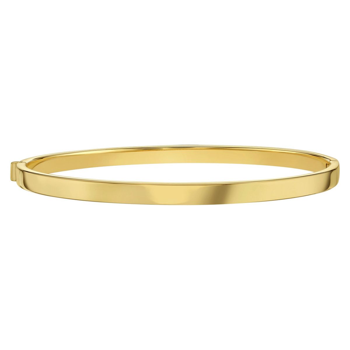 14K Yellow Gold Classic Bangle (4.00 mm) thumbnail 2