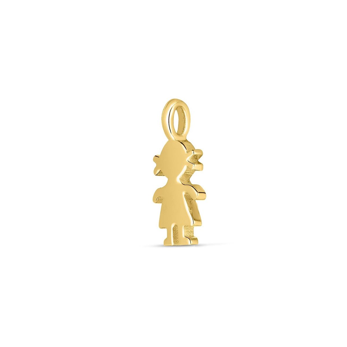 14k Yellow Gold Mini Girl Charm thumbnail 2