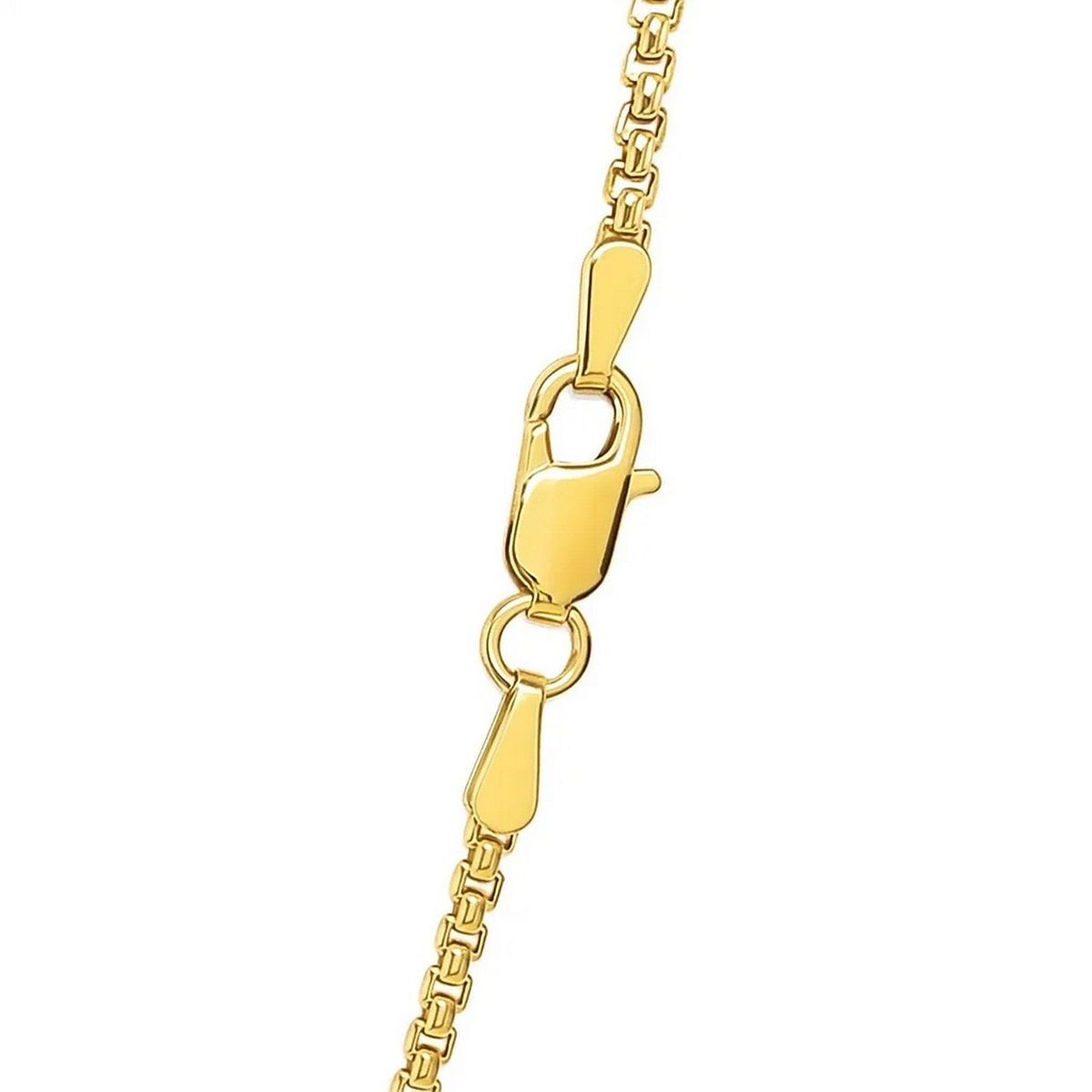 14k Yellow Gold Solid Round Box Chain (1.6 mm) thumbnail 4