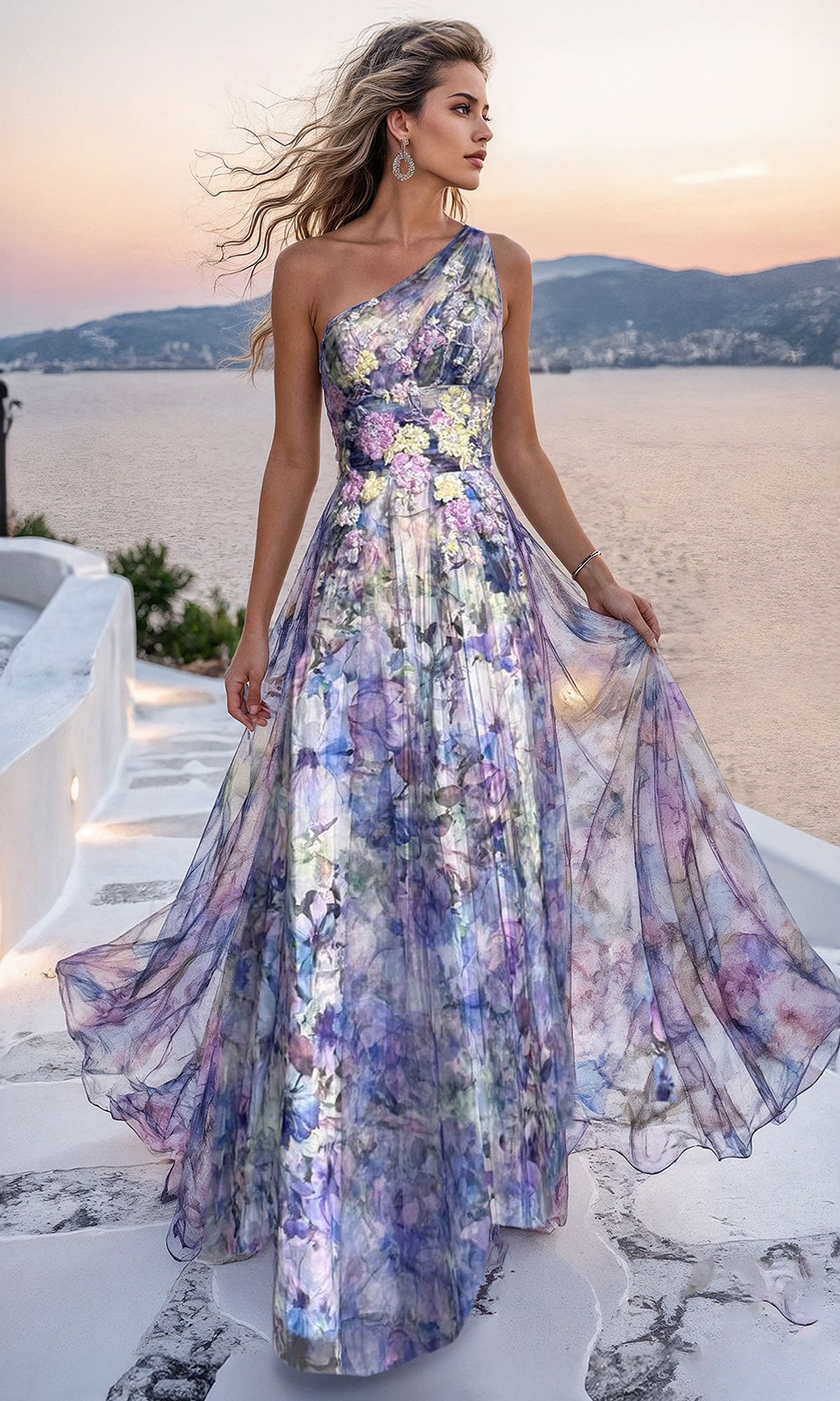 Terani Couture 261P6696 Blue/Purple Prom Gown