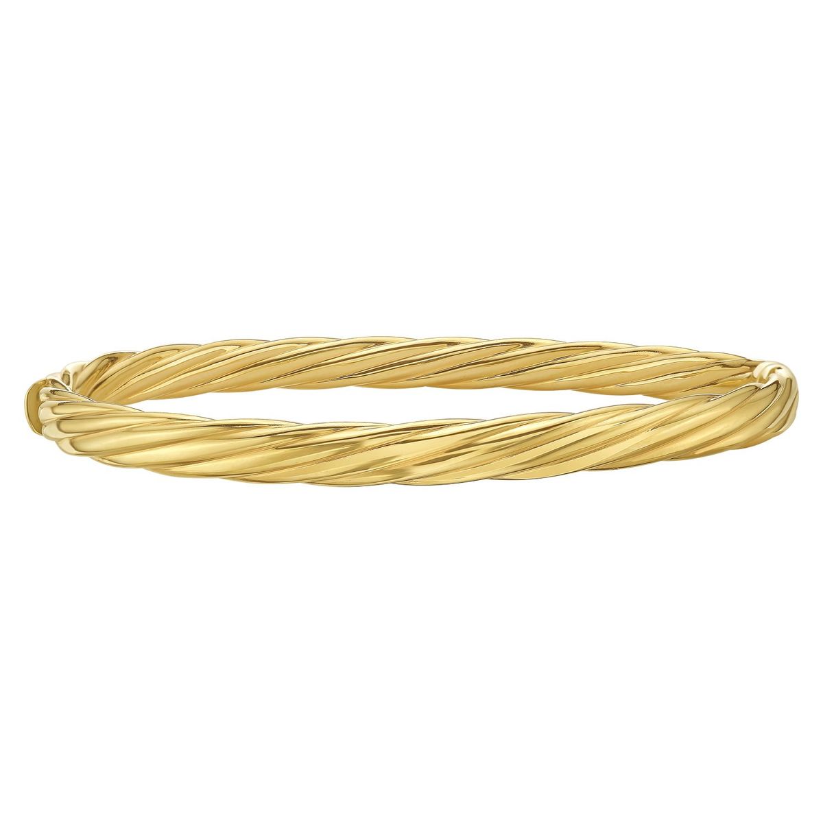 14k Yellow Gold Twist Bangle (5.30 mm) thumbnail 2