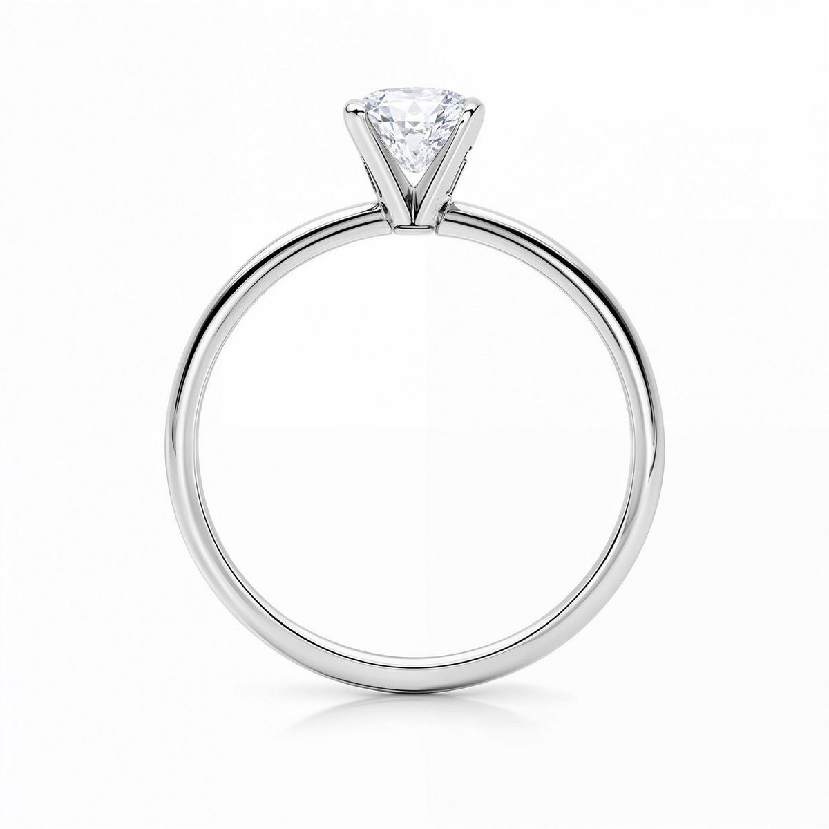1 1/2 Carat Radiant Lab Grown IGI G/VS1 Diamond Solitaire Ring in 14K White Gold thumbnail 5