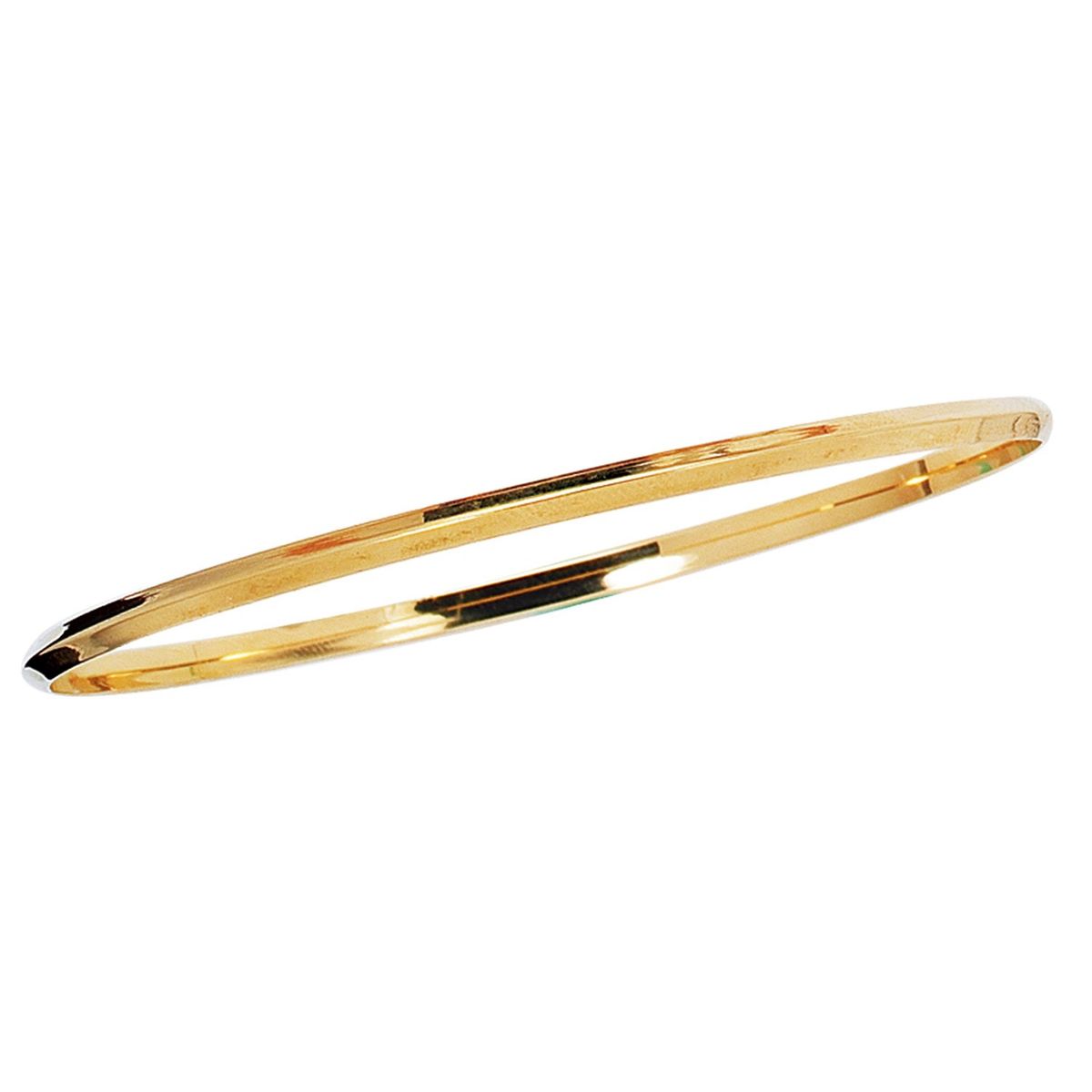 14K Yellow Gold Knife Edge Bangle thumbnail 2