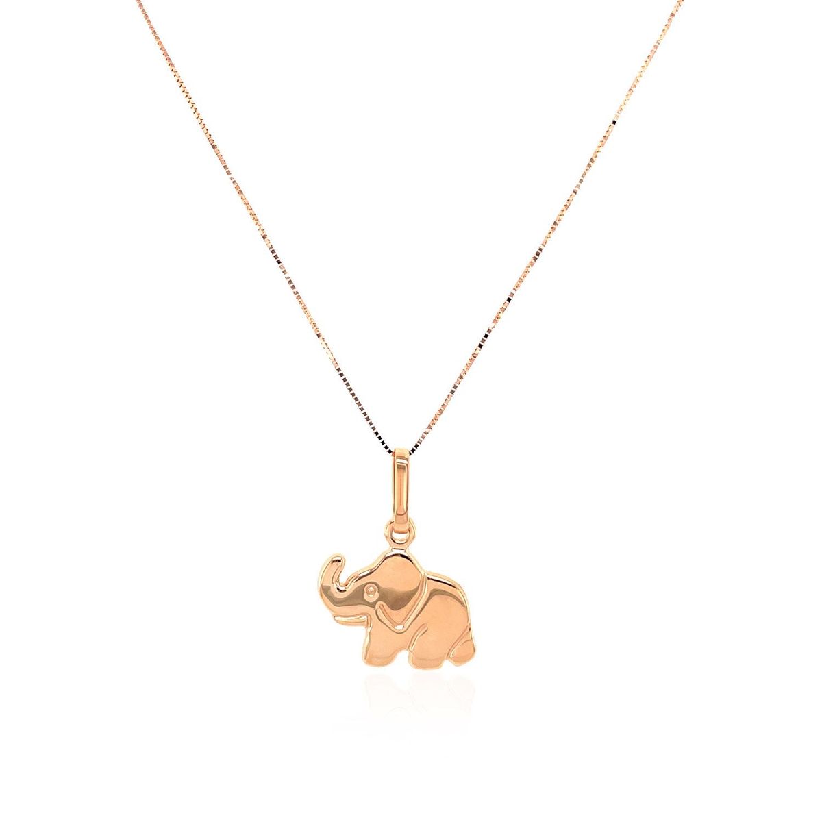 Elephant Pendant in 10k Rose Gold thumbnail 2