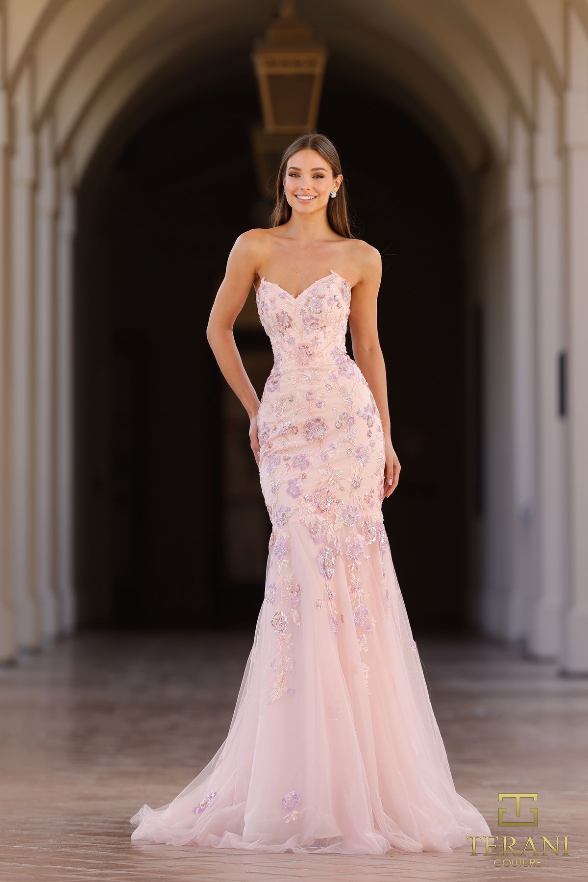 Terani Couture 261P6193 Blush Prom Gown thumbnail 2