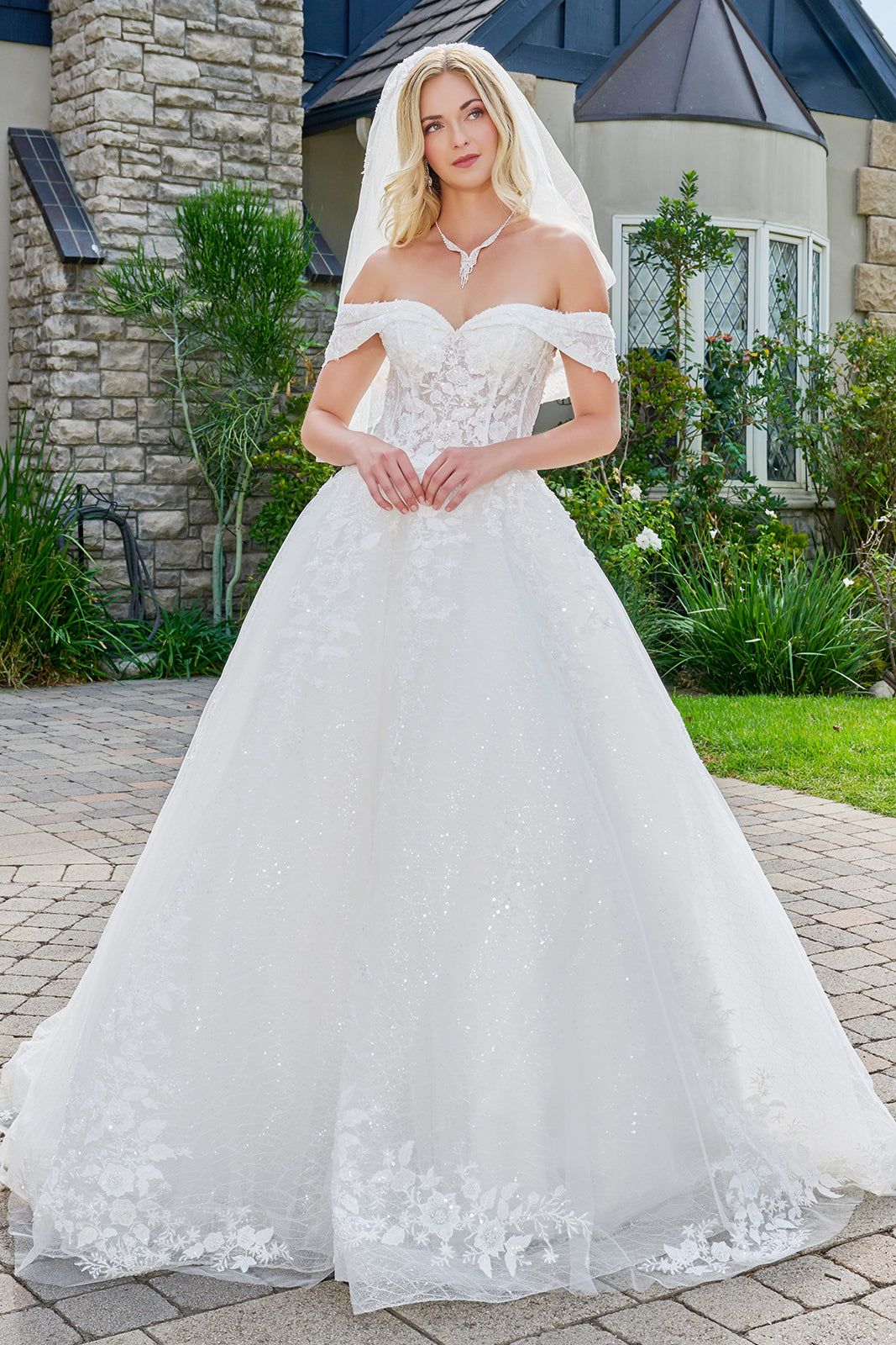 Off Shoulder Bridal Gown by GLS Gloria GL3822