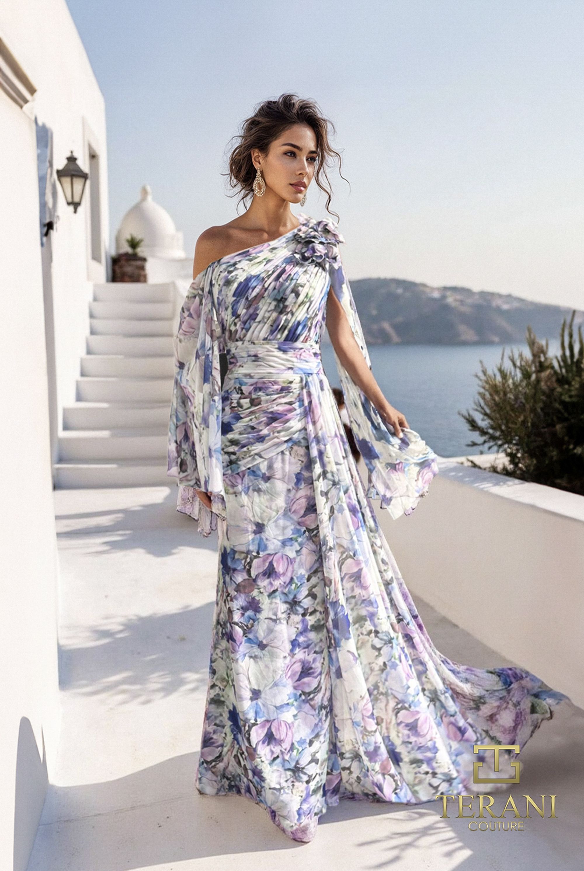 Terani Couture 261E6644 Blue/Purple Evening Gown
