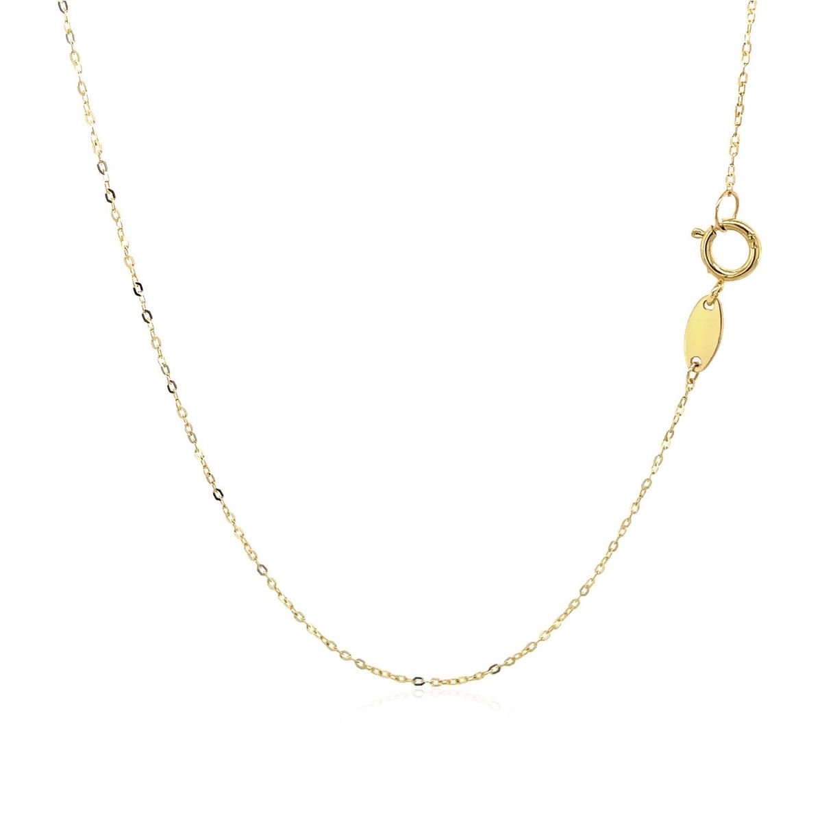 14k Yellow Gold with Peace Symbol Pendant thumbnail 2