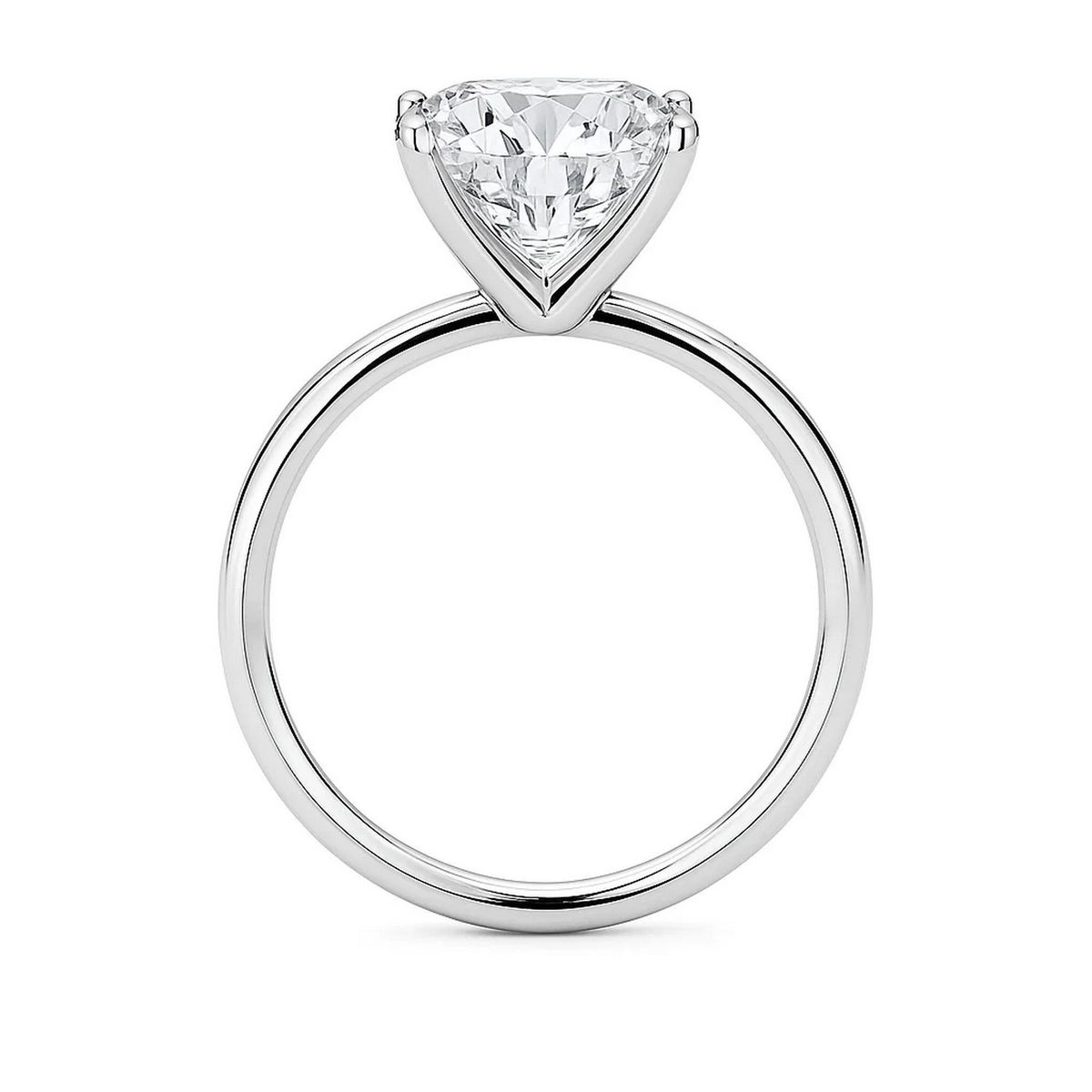 3 Carat Cushion Lab Grown IGI G/VS1 Diamond Solitaire Ring in 14K White Gold thumbnail 5