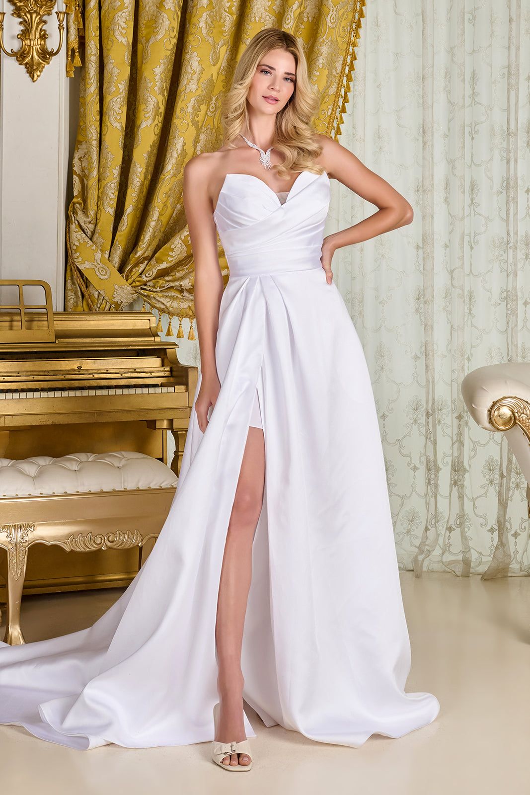 Taffeta Strapless Bridal Gown by GLS Gloria GL3715