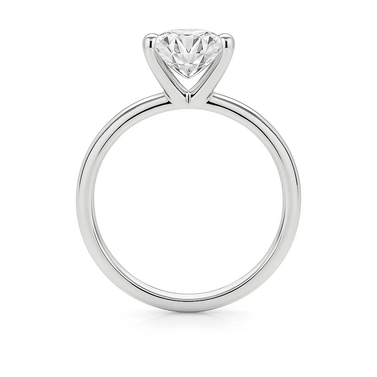 2 Carat Princess Lab Grown IGI G/VS1 Diamond Solitaire Ring in 10K White Gold thumbnail 5