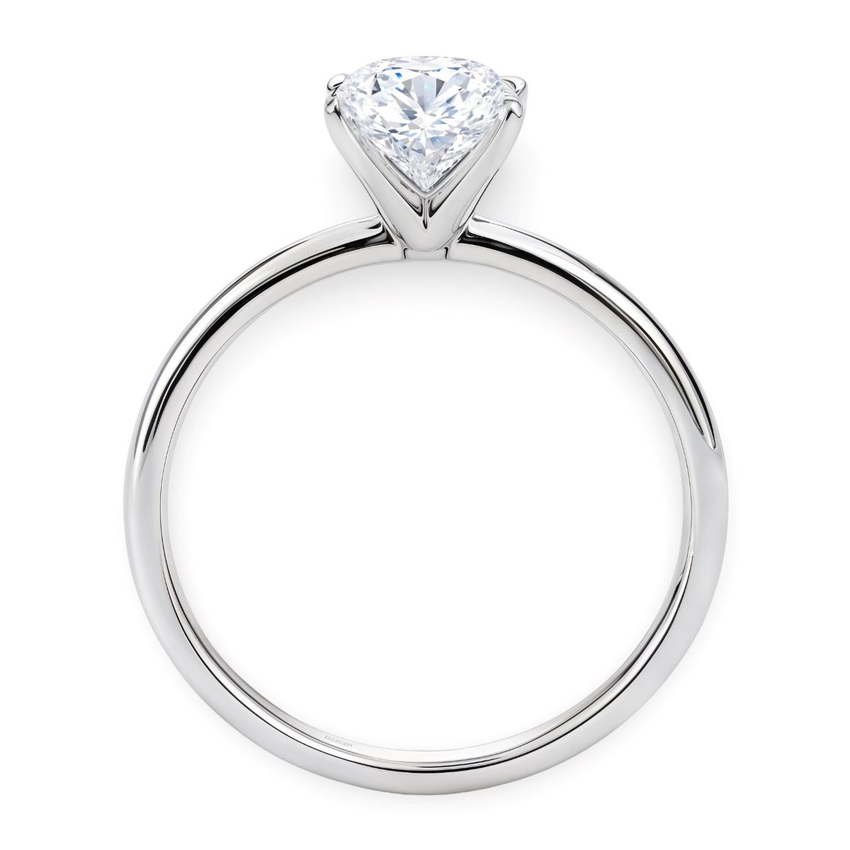 1 1/2 Carat Oval Lab Grown IGI G/VS1 Diamond Solitaire Ring in 14K White Gold thumbnail 5