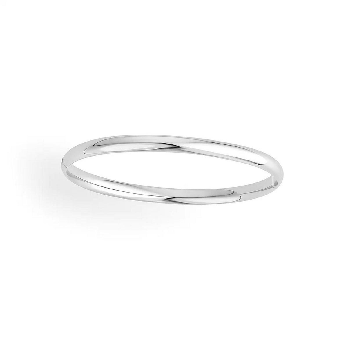 Classic Bangle in 14k White Gold (5.00 mm) thumbnail 3