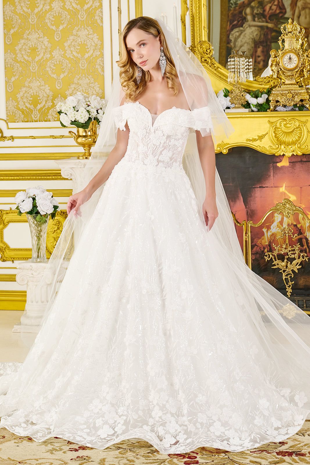 Off Shoulder Bridal Gown by GLS Gloria GL3821