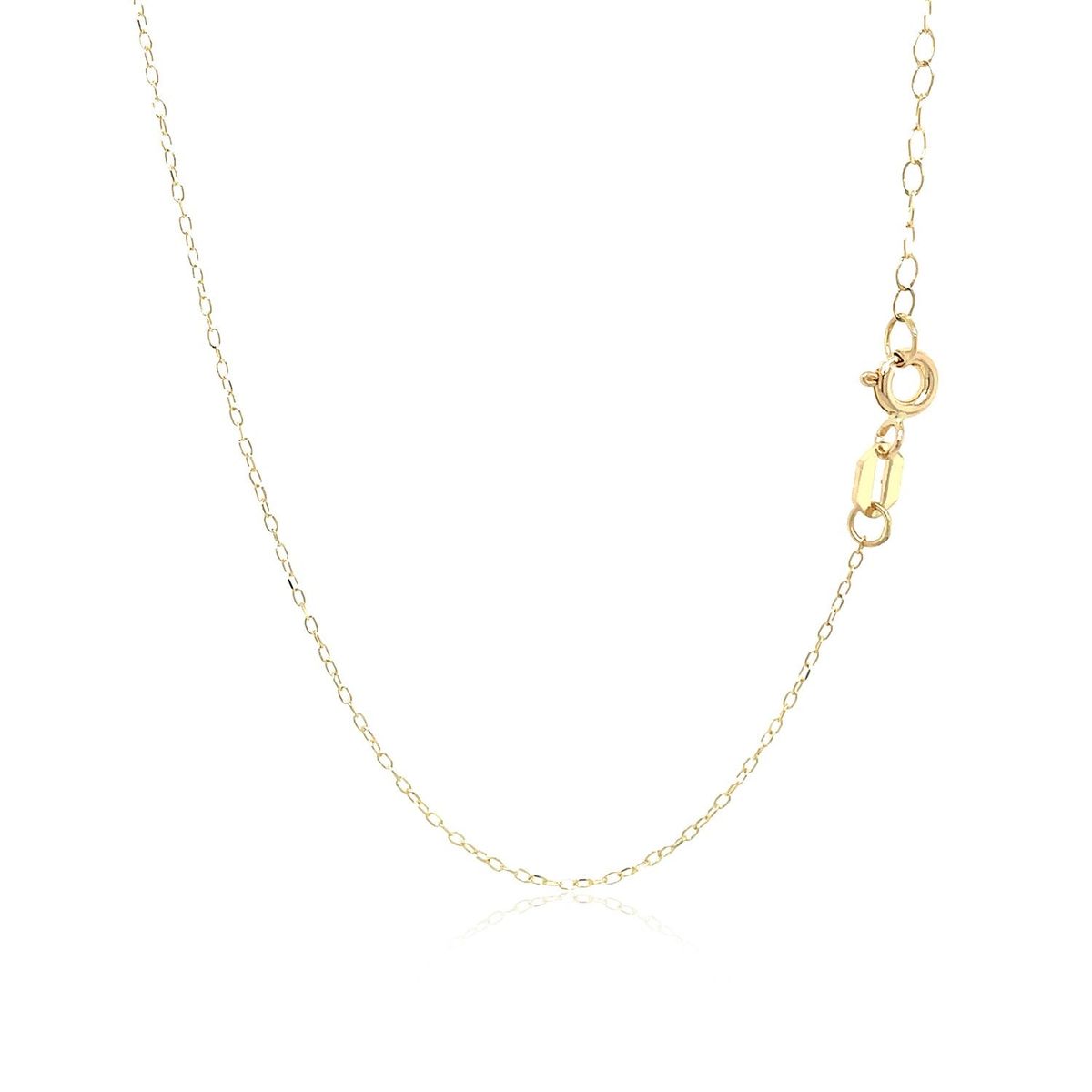 14k Yellow Gold Necklace with Dog Paw Print Symbol in Mother of Pearl thumbnail 3