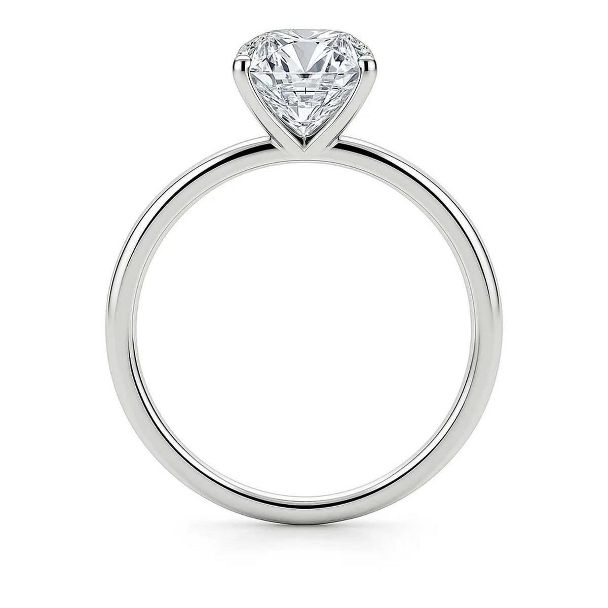 5 Carat Emerald Lab Grown IGI G/VS1 Diamond Solitaire Ring in 14K White Gold thumbnail 5