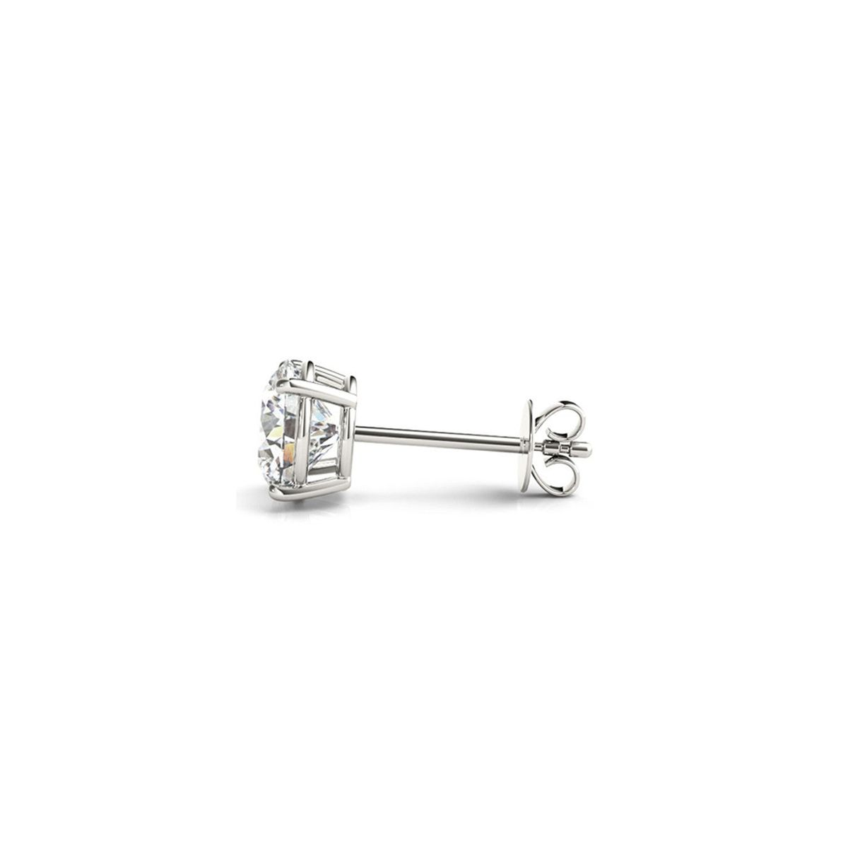2 cttw Certified IGI Lab Grown Round Diamond Stud Earrings 14k White Gold(G/VS2) thumbnail 2