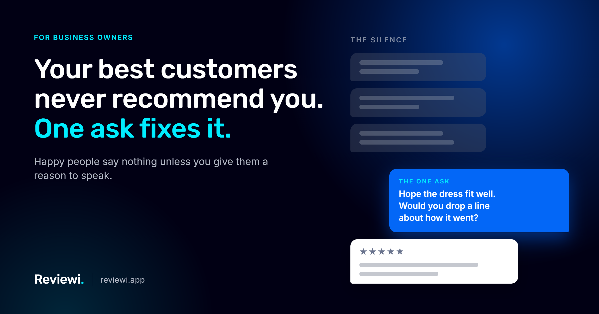 Why Your Best Customers Never Recommend You, and the One Ask That Fixes It