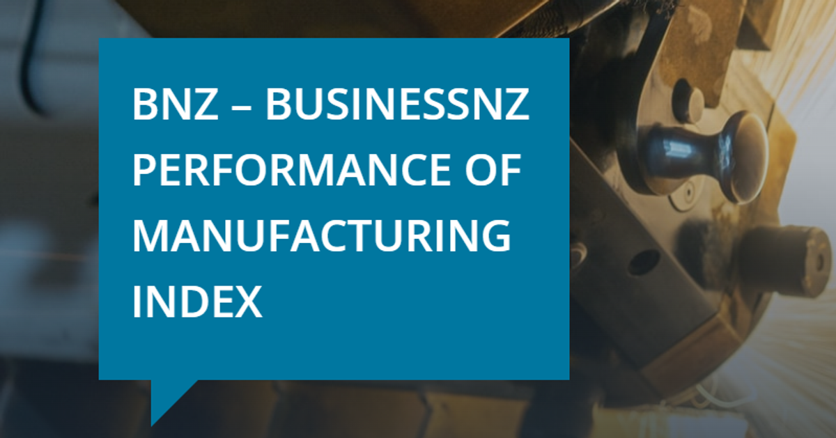 BNZ Performance of Manufacturing Index - December 2025