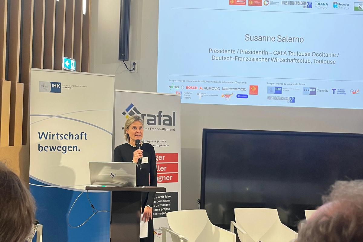 Susanne Salerno, présidente du Club, à la Toulouse School of Economics