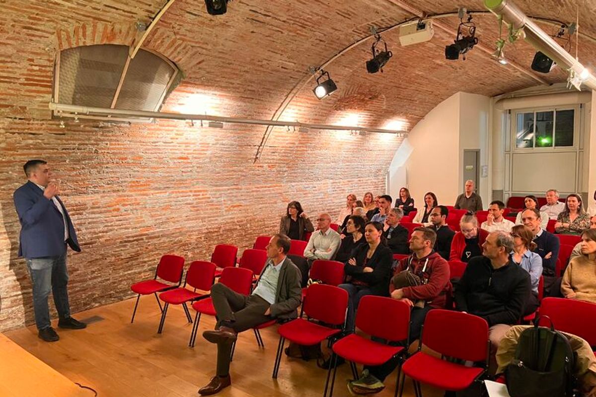 Les membres réunis au Goethe-Institut