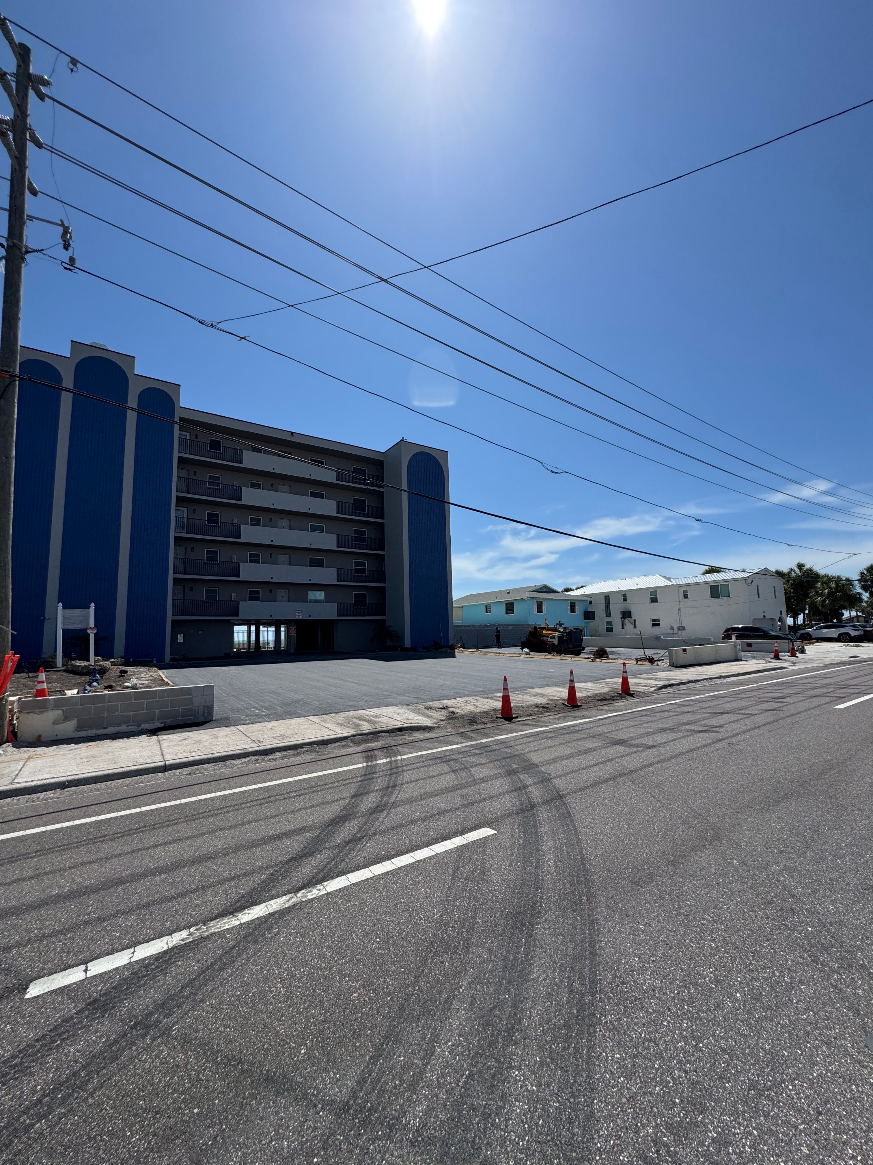 Commercial paving and parking-lot striping — view 2
